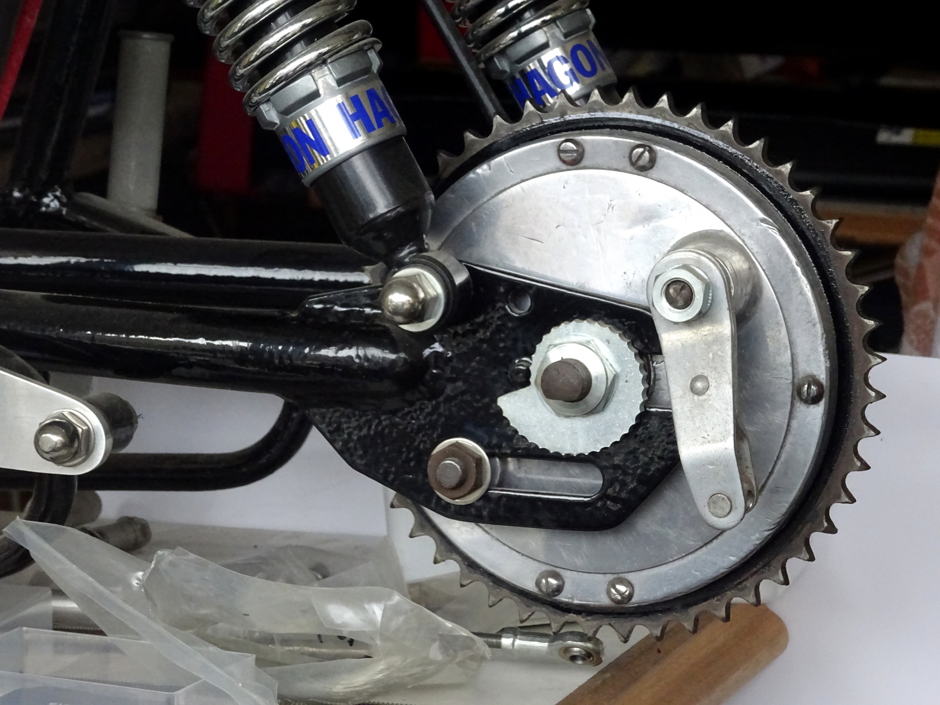 Motorcycle Rear Wheel Cog Assembly