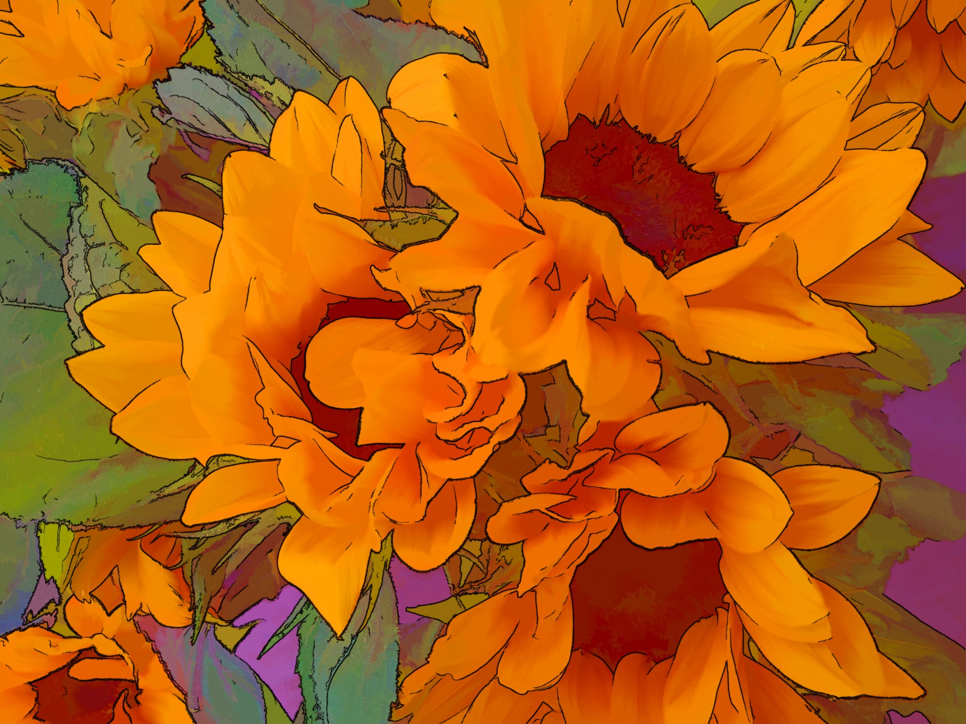 three huge sunflowers freeimage, publicdomain, CC0