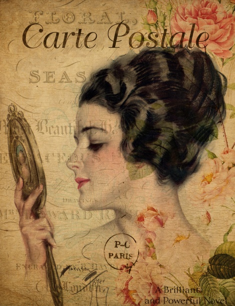 Cartolina floreale vintage donna Immagine gratis - Public Domain Pictures