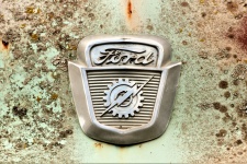 1956 Ford Truck Badge Close-up