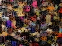 Abstract Picture Collage Background
