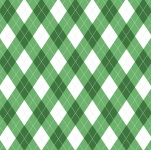 Argyle Pattern Green White