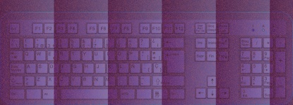Artistic Purple Keyboard