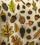 Autumn Acorns And Leaves