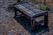 Bench Made Of Logs