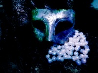 Blue Halloween Mask