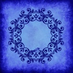 Blue Wreath Paper