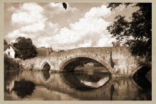 Bridge Over River Vintage