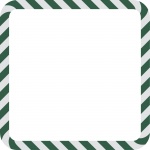 Candy Cane Frame Square