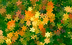 Cartoon Flowers Background