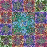 Chaotic Patchwork Background