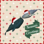 Christmas Whales Greeting