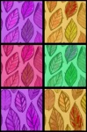 Colorful Leaves Grid
