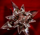 Crystal Star On Red
