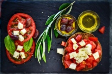 Dakos, Tomato, Olives And Olive Oil