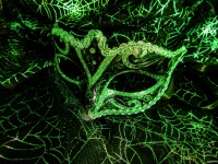 Decorated Mask And Cobwebs