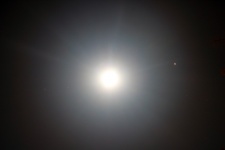 Diffused Moon And Planet Mars