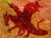 Dragon Overlay Background