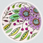 Floral Design In A Circle