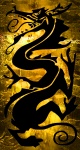 Golden Dragon Panel Background