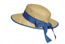 Hat Blue Bow Ribbon