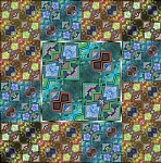 Kaleidoscope Squares Background