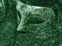 Painted Mask With Green Color