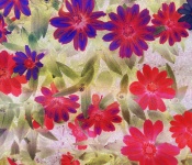 Painterly Flowers Background