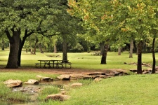 Peaceful Picnic Area With Creek