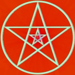 Pentagram Mystical Supernova Red