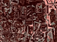 Red Abstract Cubism Background