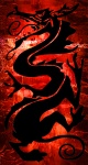 Red Dragon Panel Background