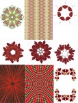 Red Elements Collage Sheet