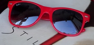 Red Framed Sunglasses