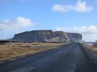 Rocky Bluff In Iceland