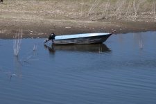 Rowboat In Wetlands