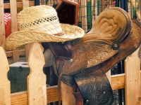 Saddle And Cowboy Hat