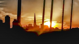 San Francisco Cityscape Silhouette