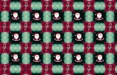 Santa And Candy Cane Background
