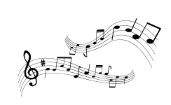 Silhouette, Musical, Note, Clef