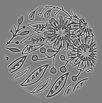 Sketch Floral Circle