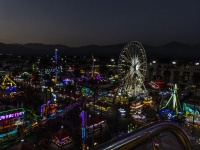 The Fair At Night From Above