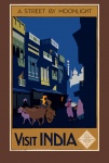 Travel India Vintage Poster