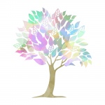Tree Colorful Clipart Illustration