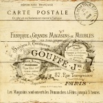 Vintage French Typography Backdrop