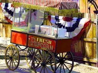 Vintage Popcorn Cart