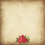 Vintage Red Rose Paper