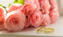 Wedding Ring, Rose, Roses, Bouquet,