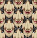 Witch Face Triangle Kaleidoscope