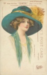 Woman Vintage Postcard